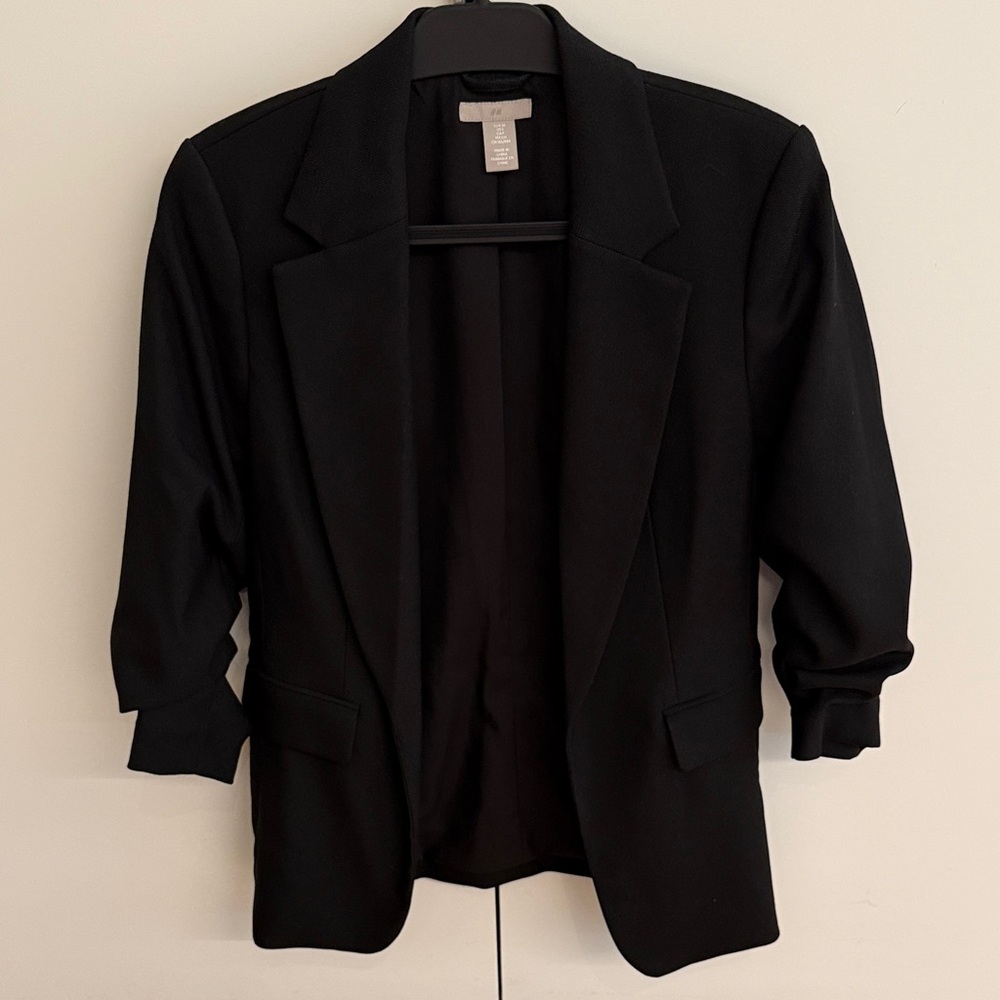 H&M Classic Long Black Blazer